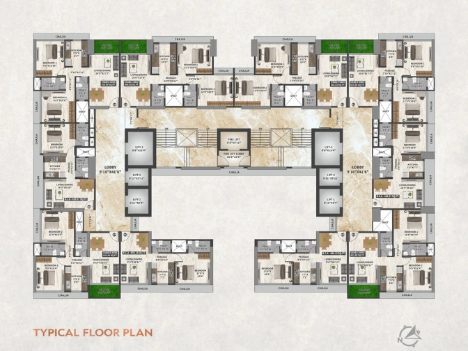 DGS Sheetal Kiara Floor Plan