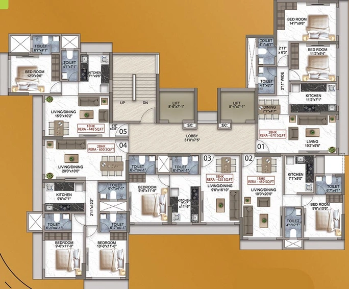 Metro Excellency Floor Plan